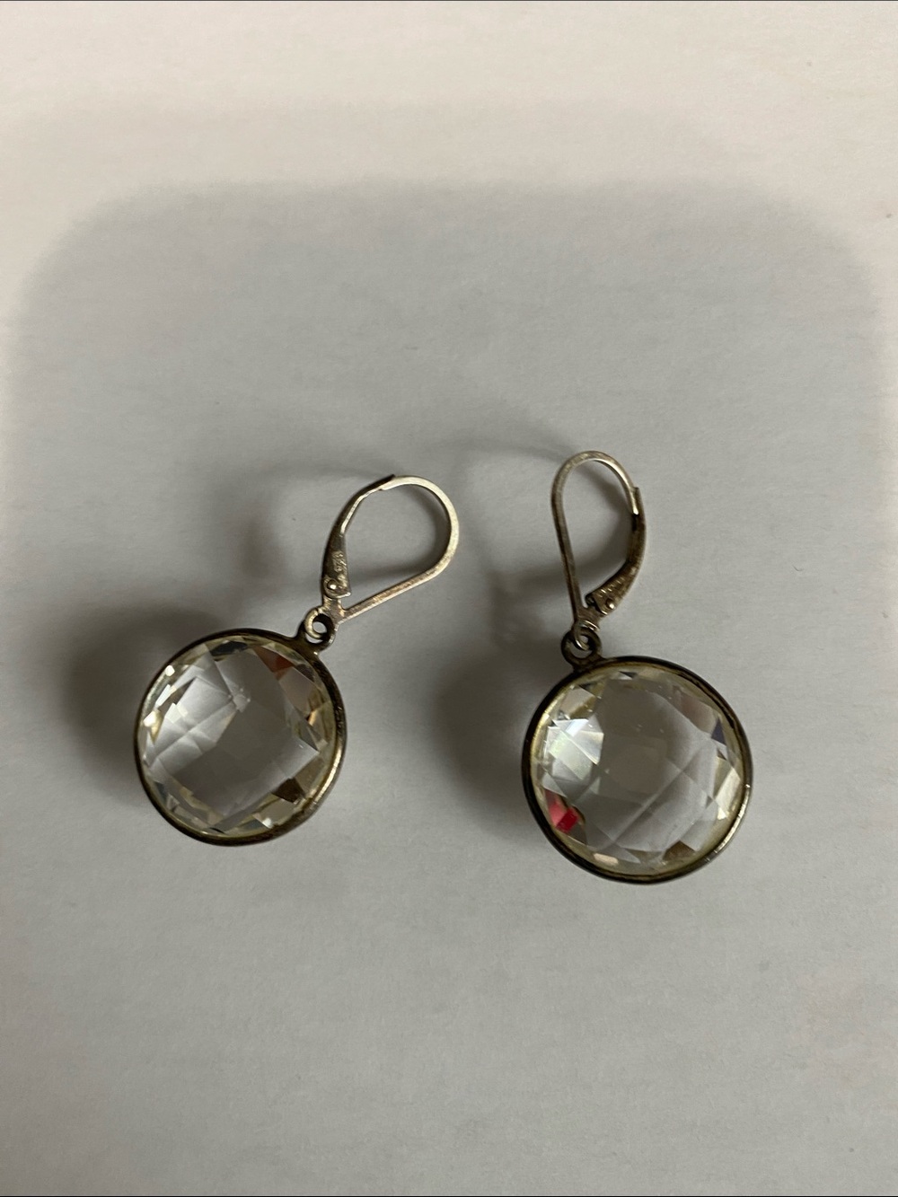 Clear Crystal Drop Earrings - Women Jewelry